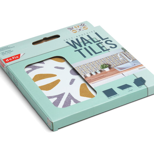 selbstklebende Wandfliesen Wall Tiles Cubia gold (6er Set) image number null